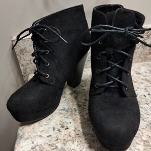 Black Suede Ankle Boots